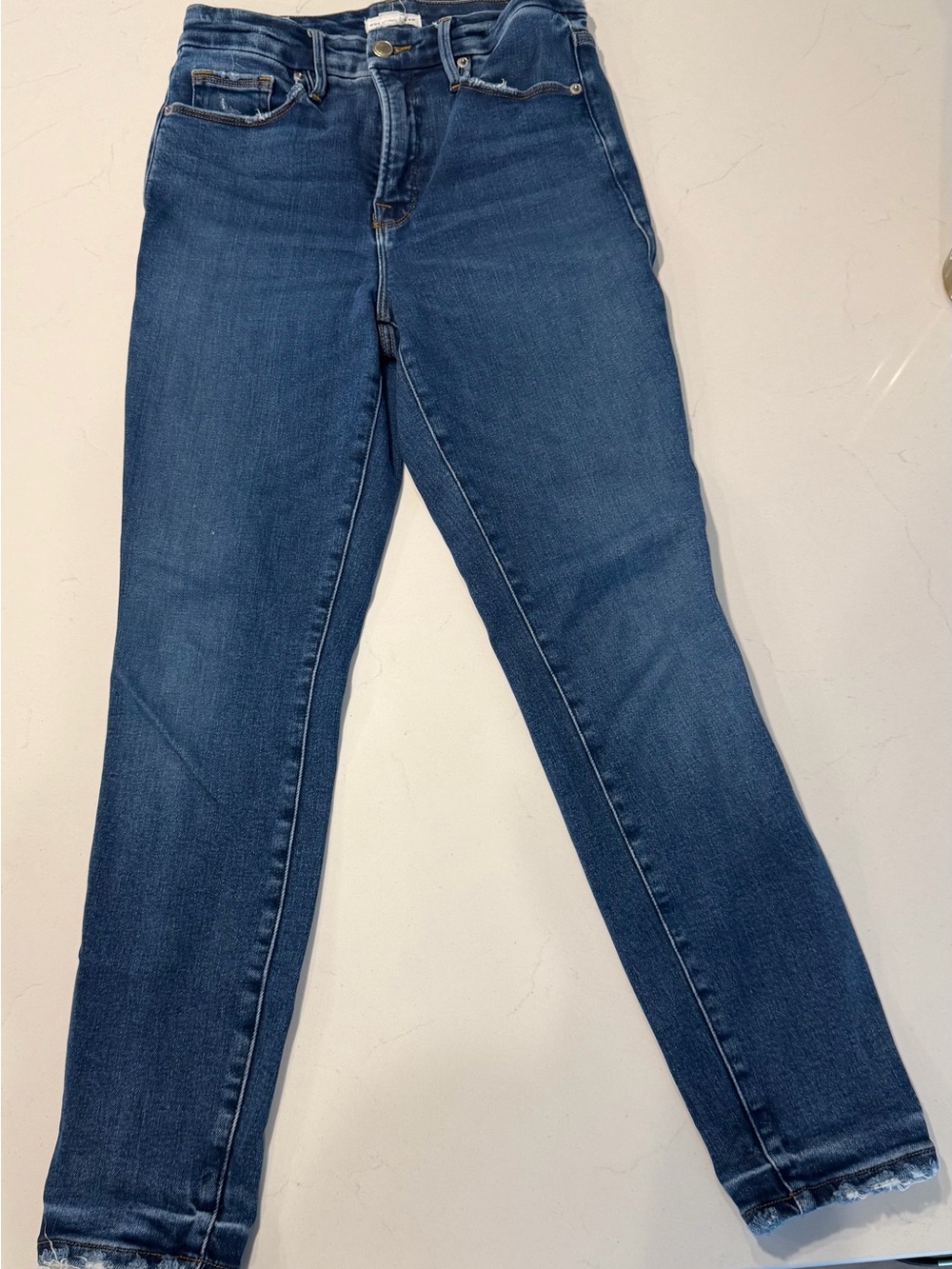 Good American Classic Women's Blue Stretch Skinny Jeans